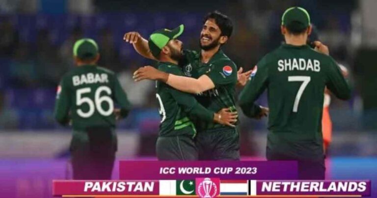 PAK vs NED WORLD CUP 2023: Pakistan defeated Netherlands by 81 runs, Saud's fast batting and Rauf's explosive bowling did wonders.