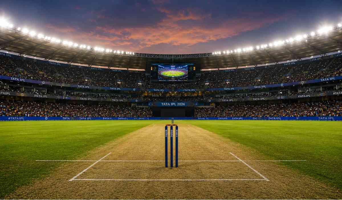RCB vs GT Pitch Report showing the batting-friendly pitch at Narendra Modi Stadium ahead of the IPL 2026 Final.